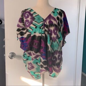 Attention Blouse With Peek-A-Boo Shoulders